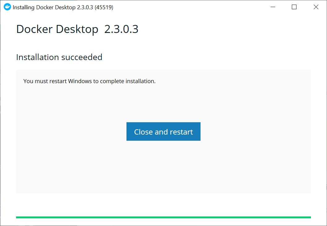 Установка Docker в Windows 10 изображение с сайта www.eth1.ru