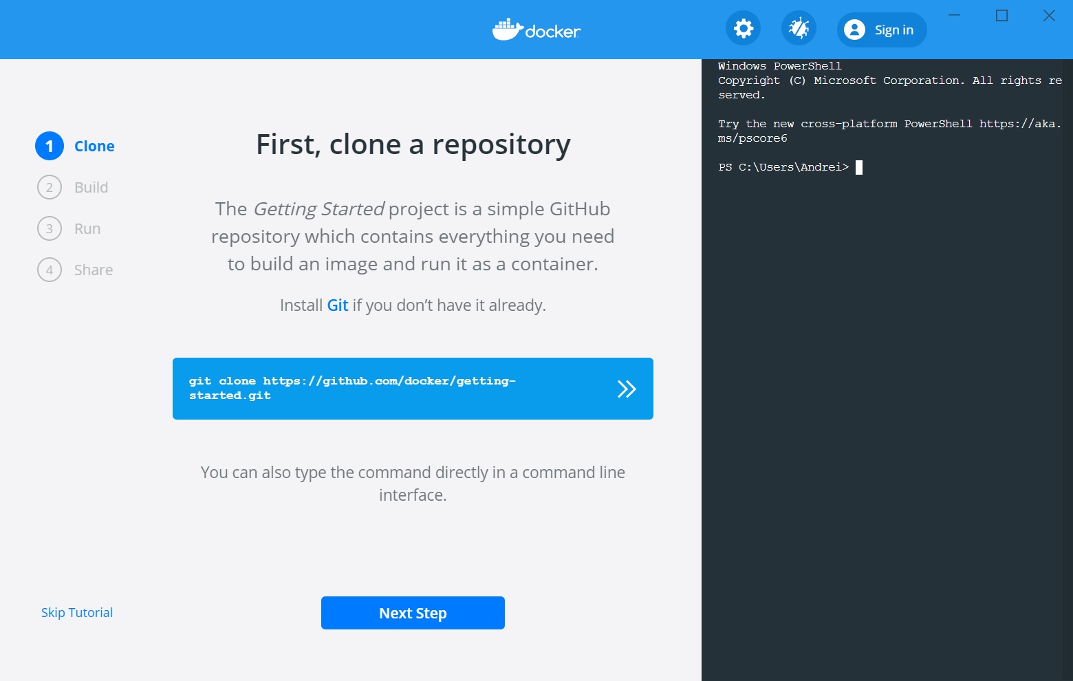 Установка Docker в Windows 10 изображение с сайта www.eth1.ru