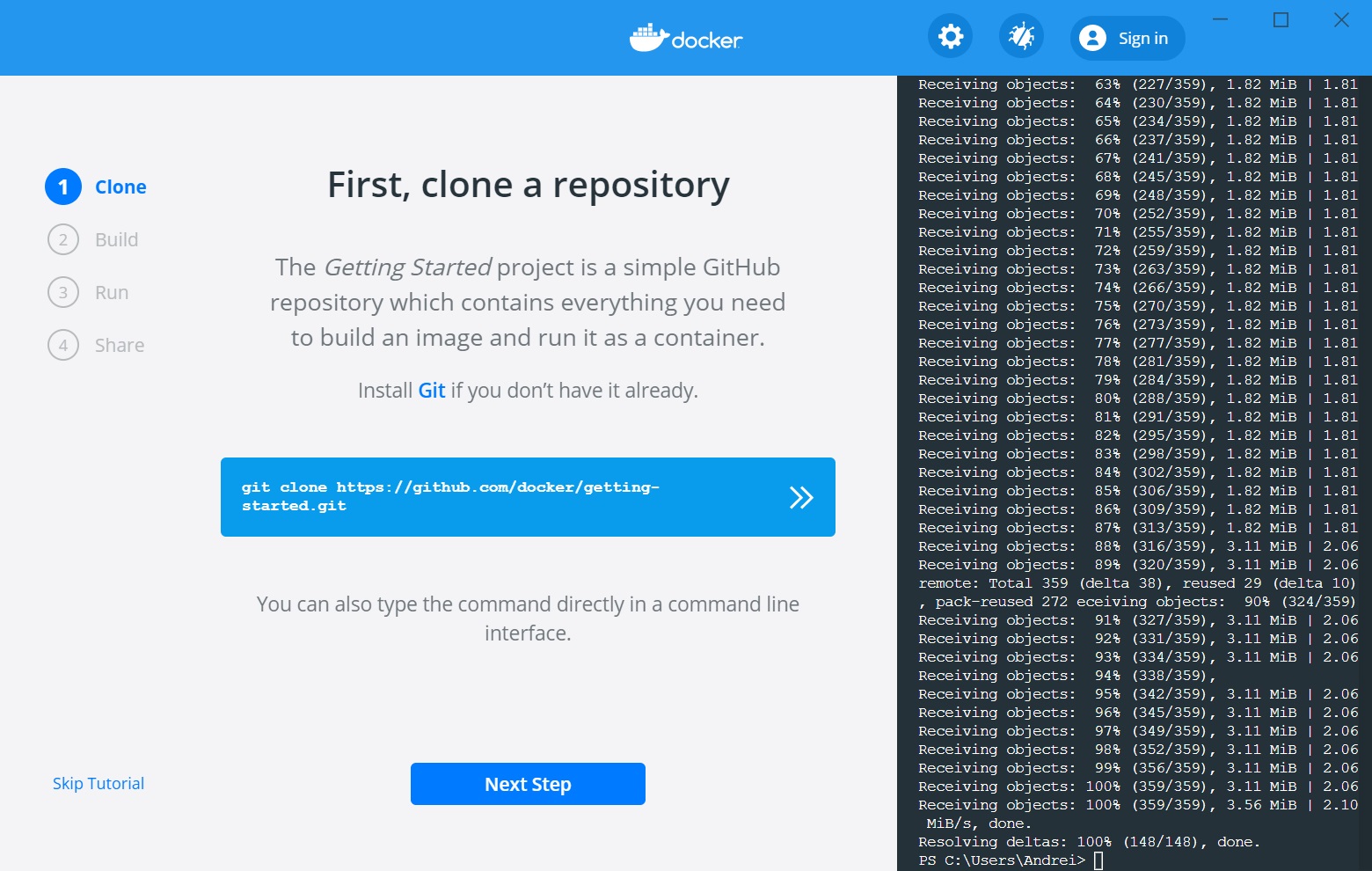Установка Docker в Windows 10 изображение с сайта www.eth1.ru