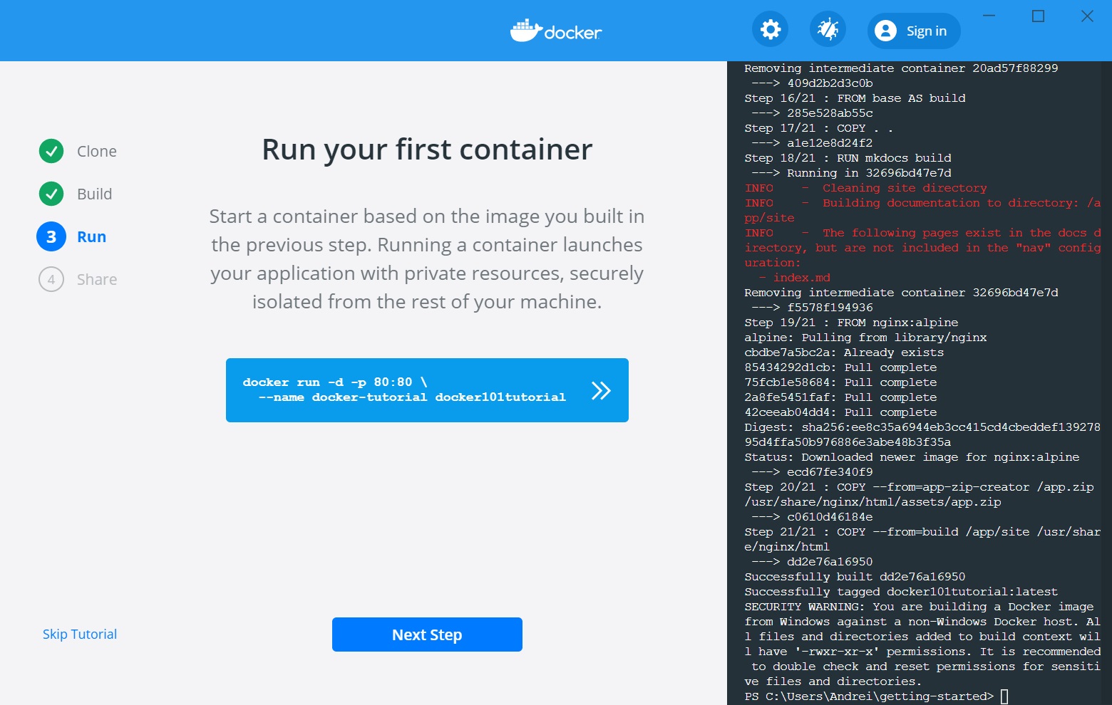 Установка Docker в Windows 10 изображение с сайта www.eth1.ru