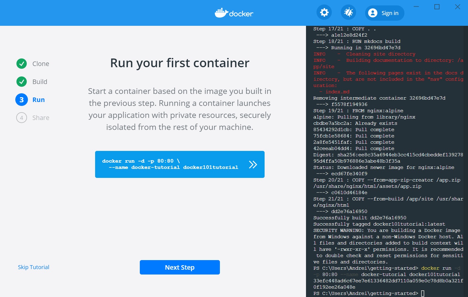 Установка Docker в Windows 10 изображение с сайта www.eth1.ru