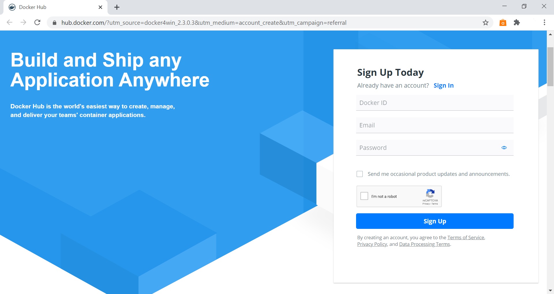 Установка Docker в Windows 10 изображение с сайта www.eth1.ru