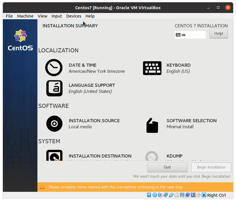 Установка CentOS 7 изображение с сайта www.andreyolegovich.ru
