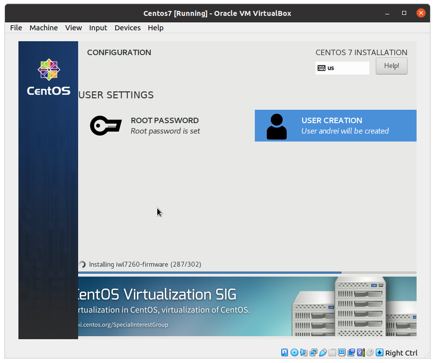 Установка CentOS 7 изображение с сайта www.andreyolegovich.ru