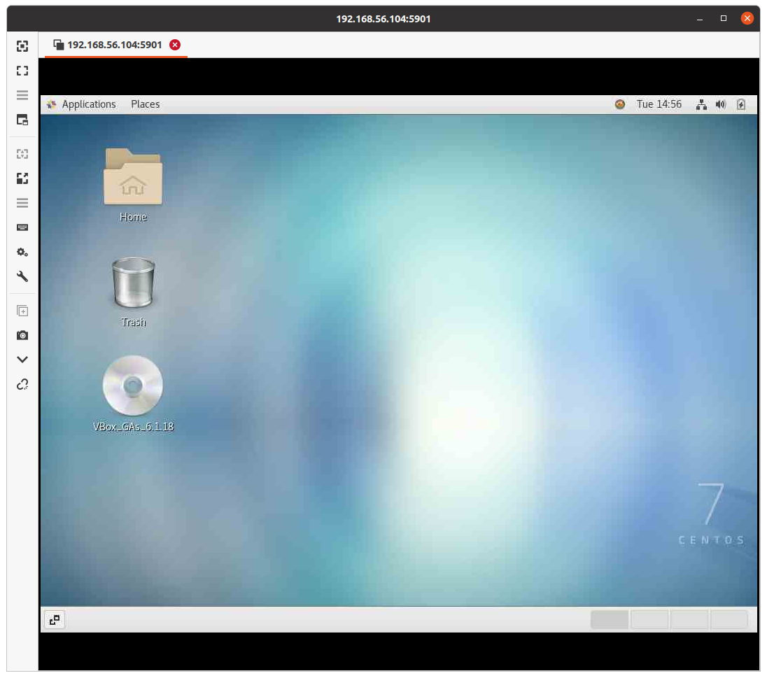 Подключение к Centos по VNC изображение с сайта www.andreyolegovich.ru