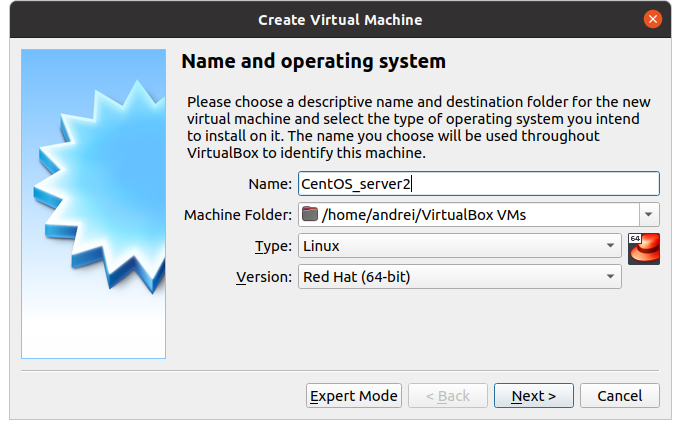Установка образа через сеть VirtualBox изображение с сайта www.andreyolegovich.ru